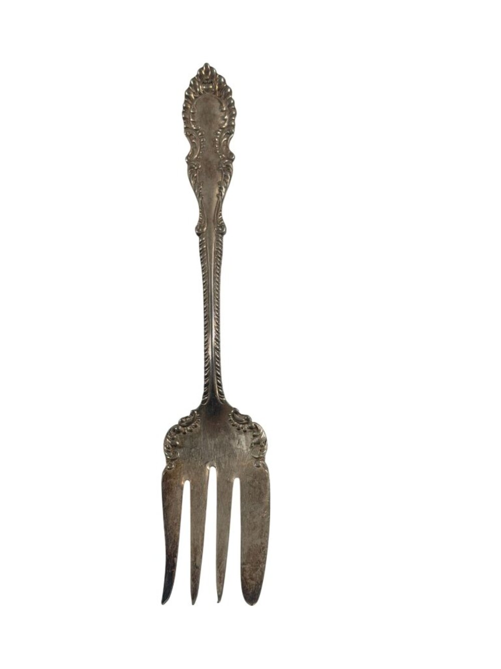 Antique Wm A Rogers A1 Silverplate Cold Meat Serving Fork Pat. June 1897 Ornate